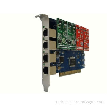 Compatible Asterisk Fxo/ Fxs PCI Card with 4 Ports (400P)